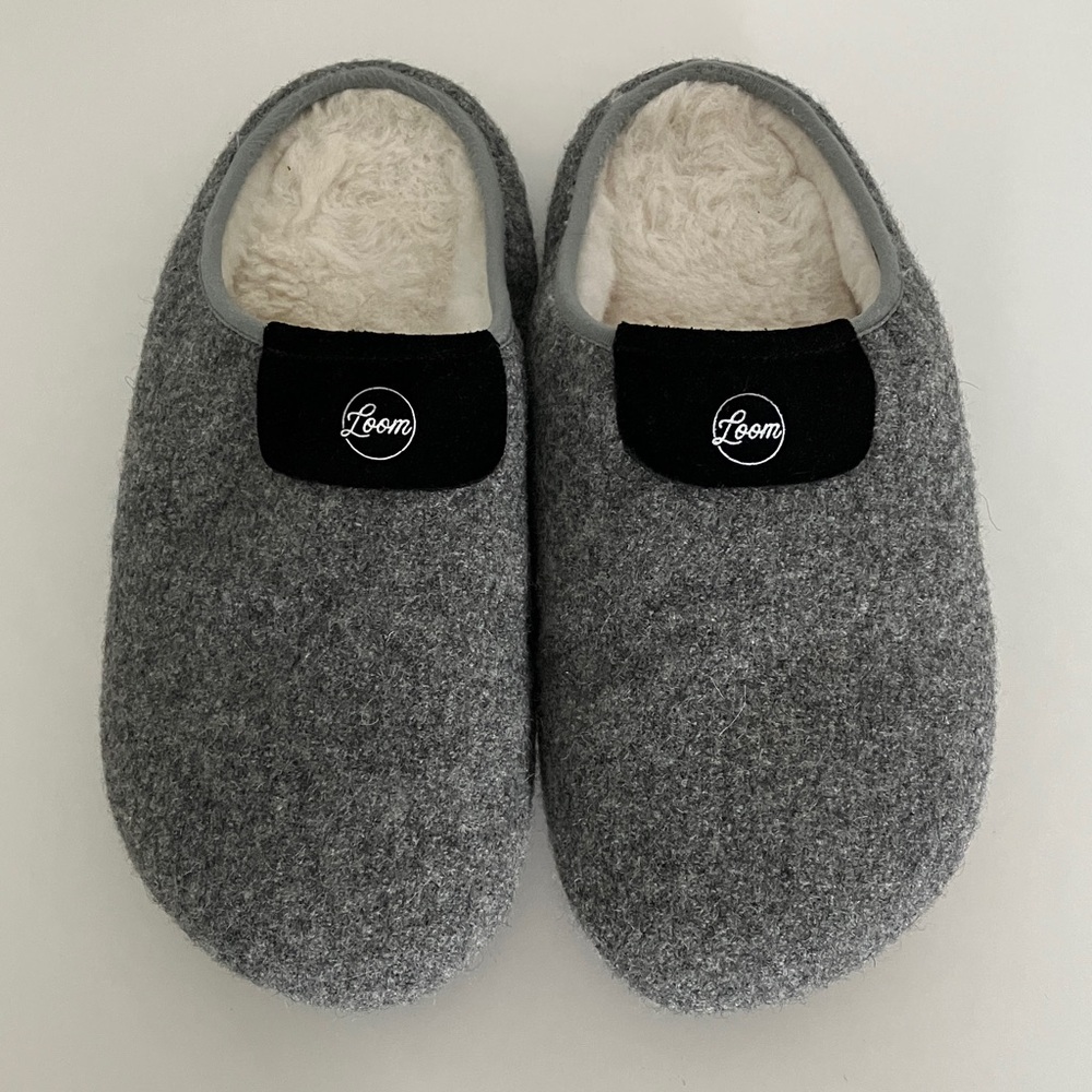Loom Felted Wool Shearling Slippers